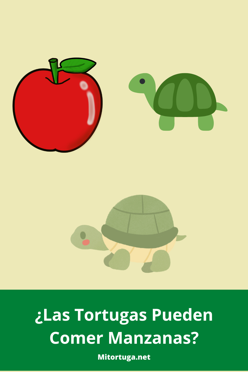 las tortugas pueden comer manzanas